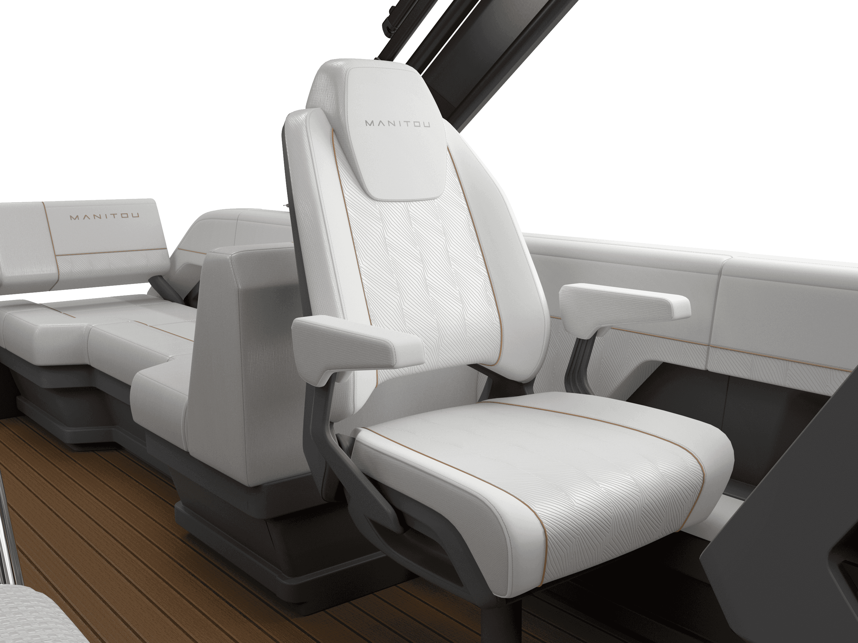 2023 Manitou Explore Pontoon Boat Co-Captain chair